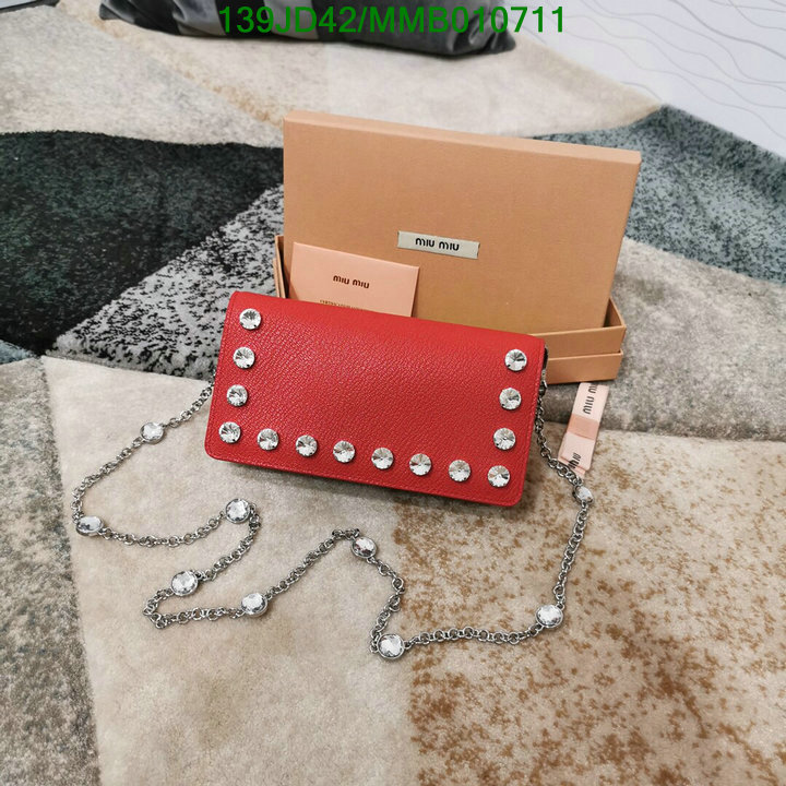 Miu Miu Bag-(Mirror)-Diagonal-,Code: MMB010711,$: 139USD