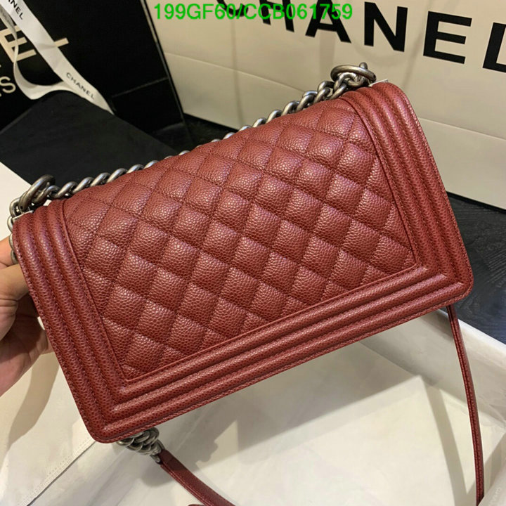 Chanel Bags -(Mirror)-Le Boy,Code: CCB061759,$: 199USD