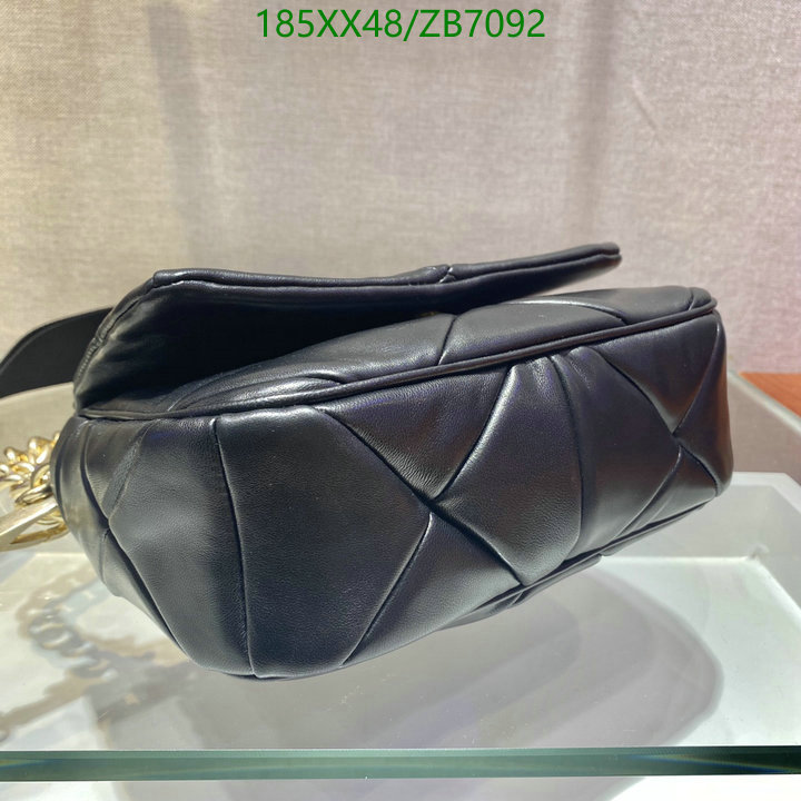 Prada Bag-(Mirror)-Diagonal-,Code: ZB7092,$: 185USD