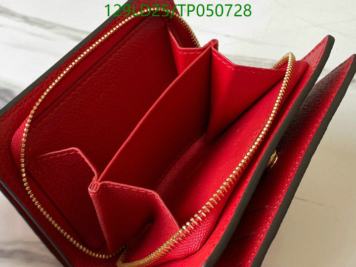 LV Bags-(Mirror)-Wallet-,Code: TP050728,$: 129USD