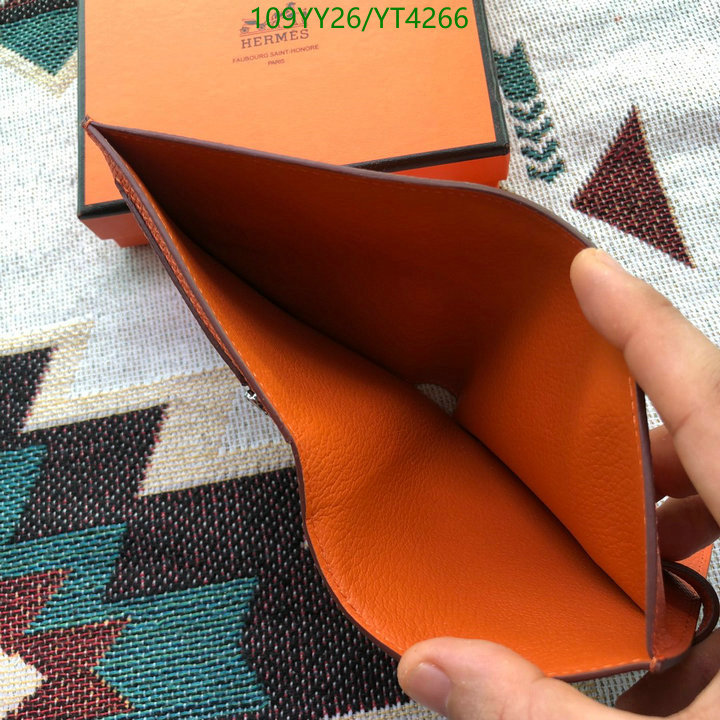 Hermes Bag-(Mirror)-Wallet-,Code: YT4266,$: 109USD