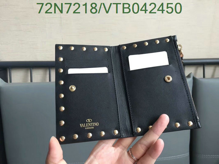 Valentino Bag-(Mirror)-Wallet-,Code: VTB042450,$:72USD