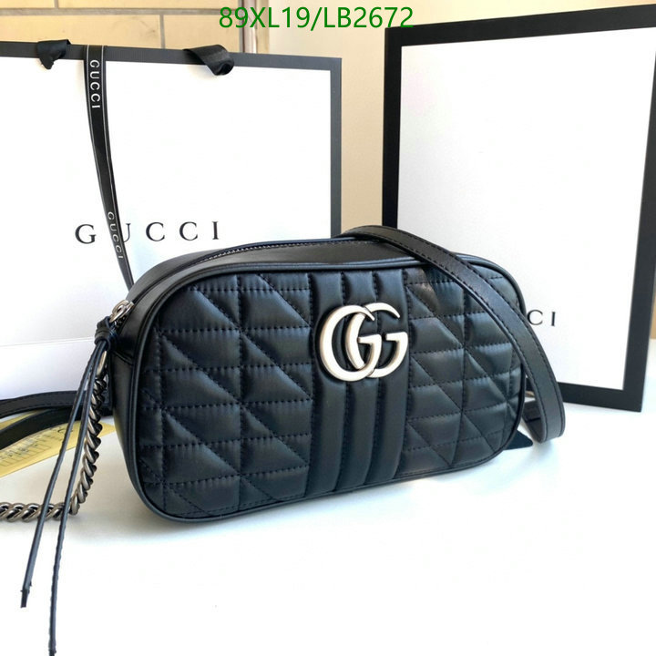 Gucci Bag-(4A)-Marmont,Code: LB2672,$: 89USD