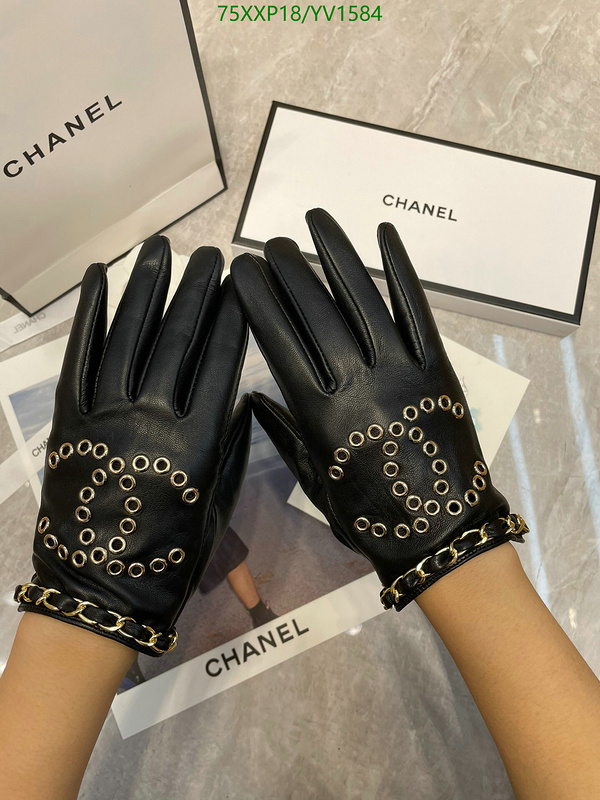 Gloves-Chanel, Code: YV1584,$: 75USD