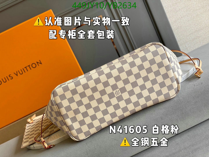 LV Bags-(Mirror)-Neverfull-,Code: YB2634,$: 449USD