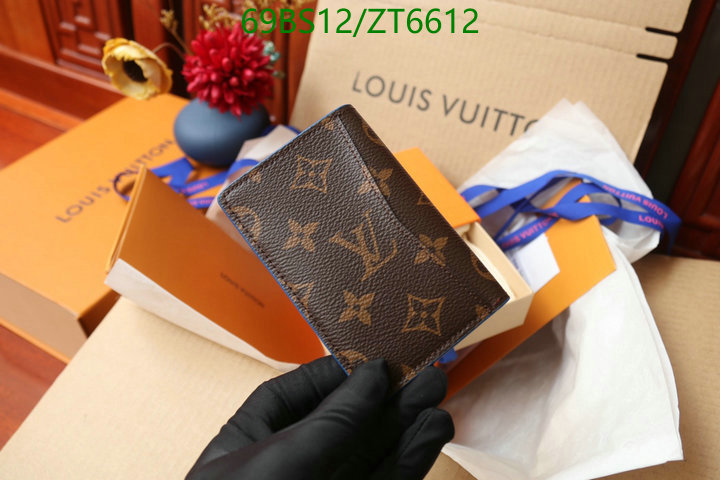 LV Bags-(Mirror)-Wallet-,Code: ZT6612,$: 69USD