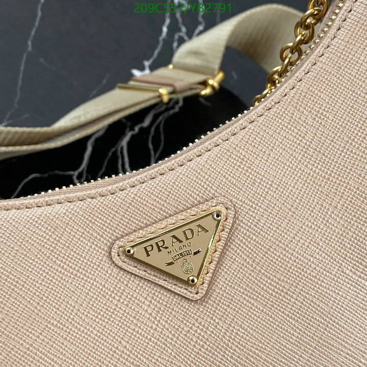 Prada Bag-(Mirror)-Diagonal-,Code: YB2791,$: 209USD