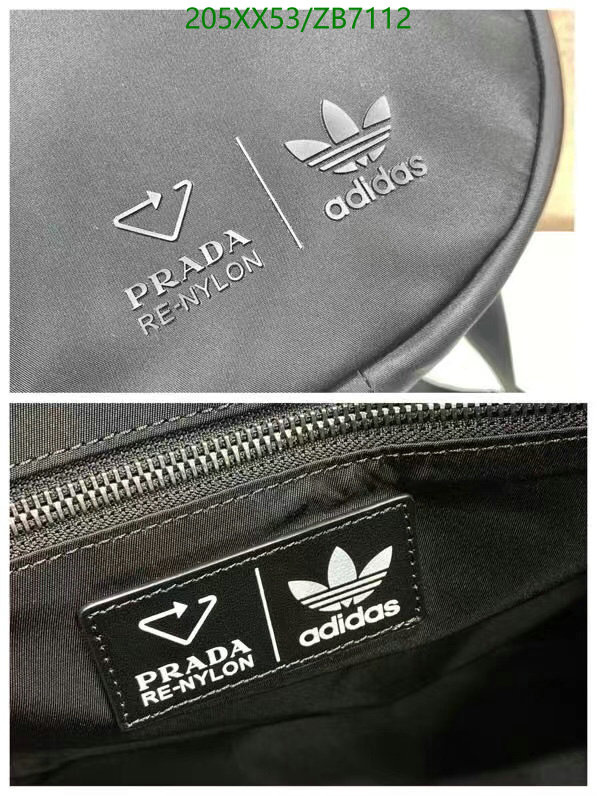 Prada Bag-(Mirror)-Handbag-,Code: ZB7112,$: 199USD