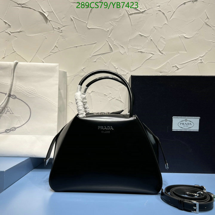 Prada Bag-(Mirror)-Handbag-,Code: YB7423,$: 289USD