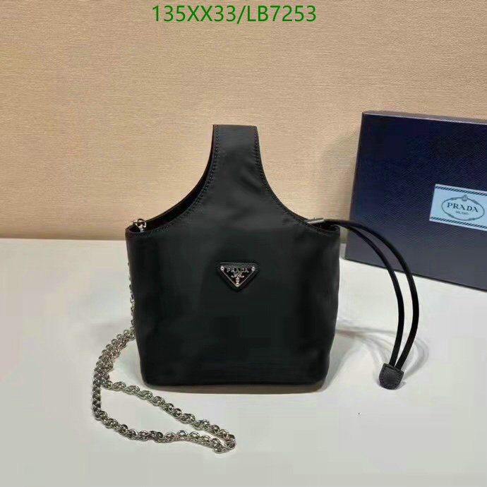 Prada Bag-(Mirror)-Handbag-,Code: LB7253,$: 135USD