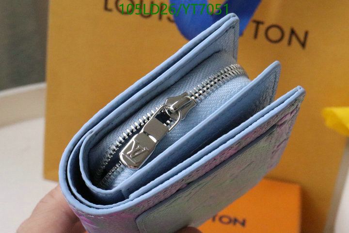 LV Bags-(Mirror)-Wallet-,Code: YT7051,$: 105USD