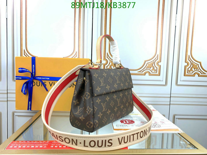 LV Bags-(4A)-Handbag Collection-,Code: KB3877,$: 89USD