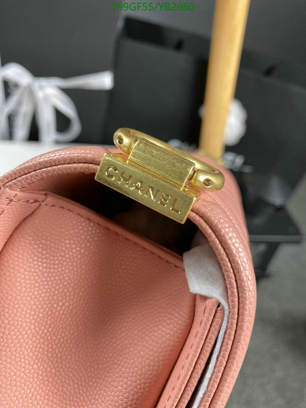 Chanel Bags -(Mirror)-Le Boy,Code: YB2680,$: 199USD
