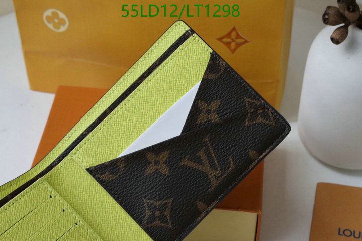 LV Bags-(Mirror)-Wallet-,Code: LT1298,$: 55USD