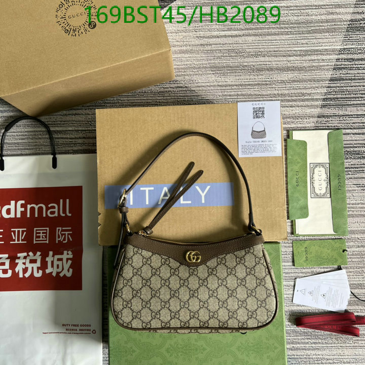 Gucci Bag-(Mirror)-Diagonal-,Code: HB2089,$: 169USD