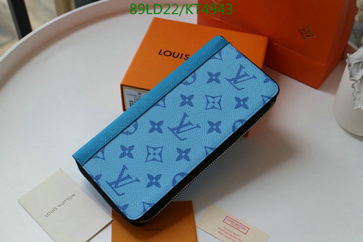 LV Bags-(Mirror)-Wallet-,Code: KT4943,$: 89USD