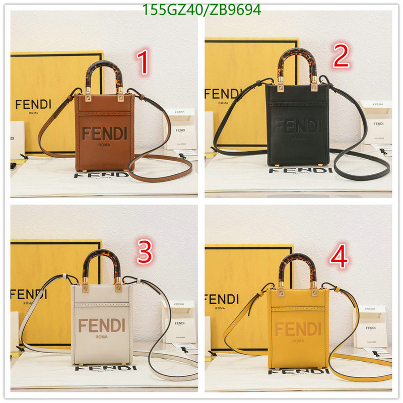 Fendi Bag-(Mirror)-Sunshine,Code: ZB9694,$: 155USD