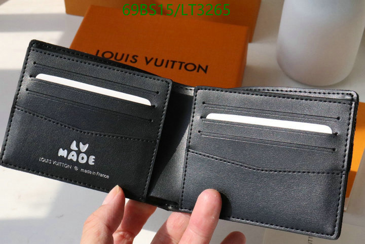 LV Bags-(Mirror)-Wallet-,Code: LT3265,$: 69USD