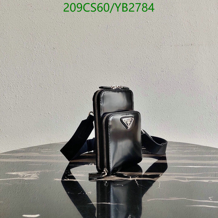 Prada Bag-(Mirror)-Diagonal-,Code: YB2784,$: 209USD