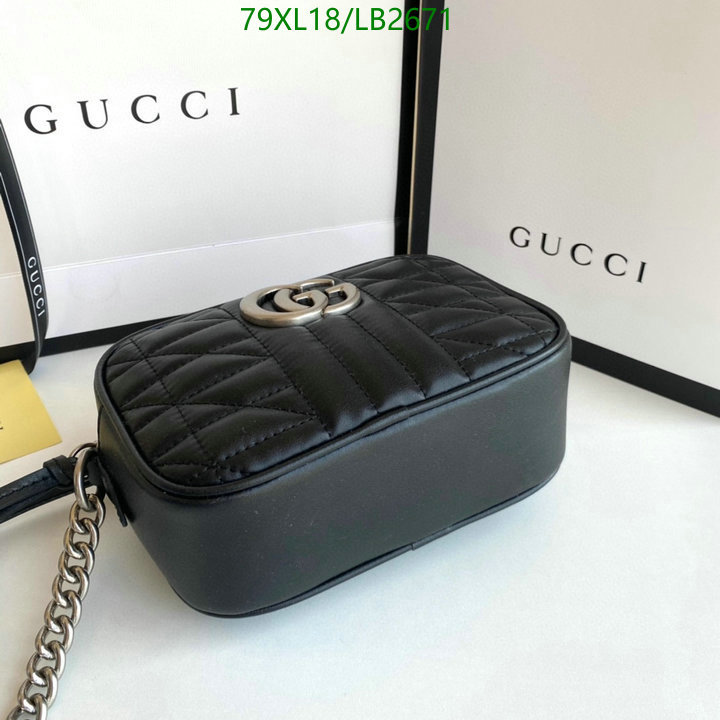 Gucci Bag-(4A)-Marmont,Code: LB2671,$: 79USD