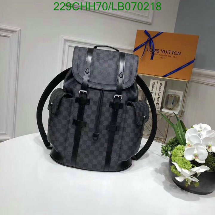 LV Bags-(Mirror)-Backpack-,Code: LB070218,$: 229USD