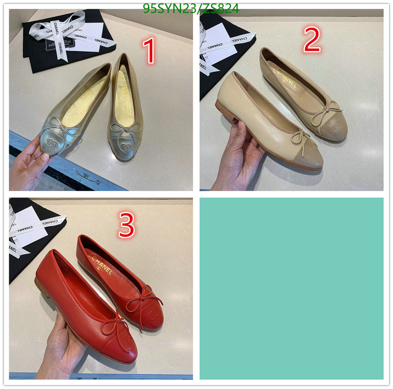 Chanel-Ballet Shoes,Code: ZS824,$: 95USD