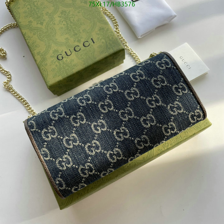 Gucci Bag-(4A)-Diagonal-,Code: HB3576,$: 75USD