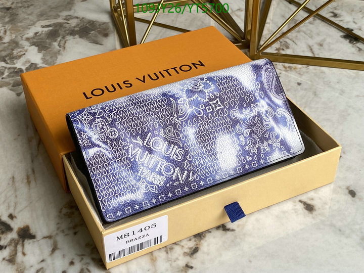 LV Bags-(Mirror)-Wallet-,Code: YT5700,$: 109USD