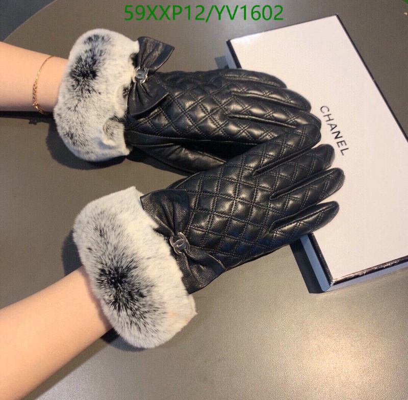 Gloves-Chanel, Code: YV1602,$: 59USD