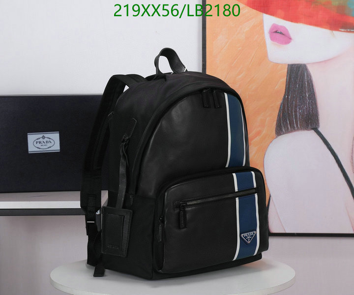 Prada Bag-(Mirror)-Backpack-,Code: LB2180,$: 219USD