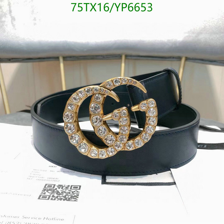 Belts-Gucci, Code: YP6653,$: 75USD