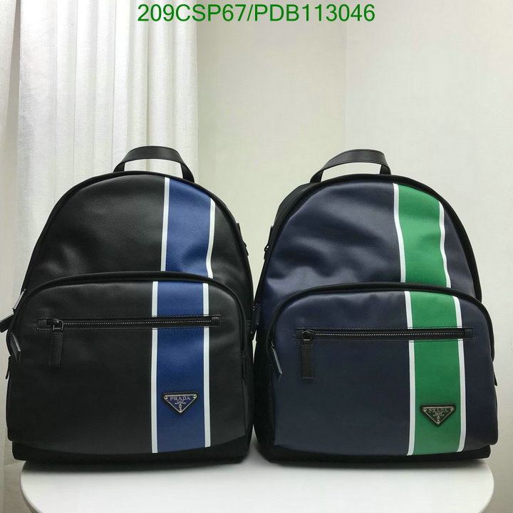 Prada Bag-(Mirror)-Backpack-,Code: PDB113046,$: 209USD