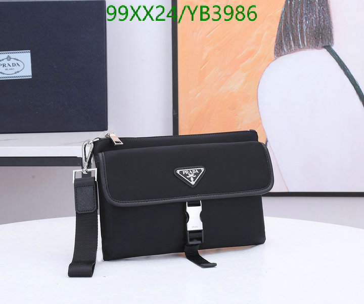 Prada Bag-(Mirror)-Clutch-,Code: YB3986,$: 99USD