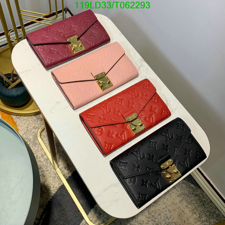 LV Bags-(Mirror)-Wallet-,Code: T062293,$: 119USD