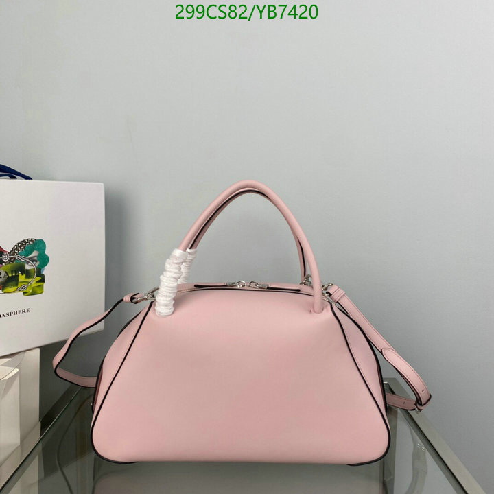 Prada Bag-(Mirror)-Handbag-,Code: YB7420,$: 299USD