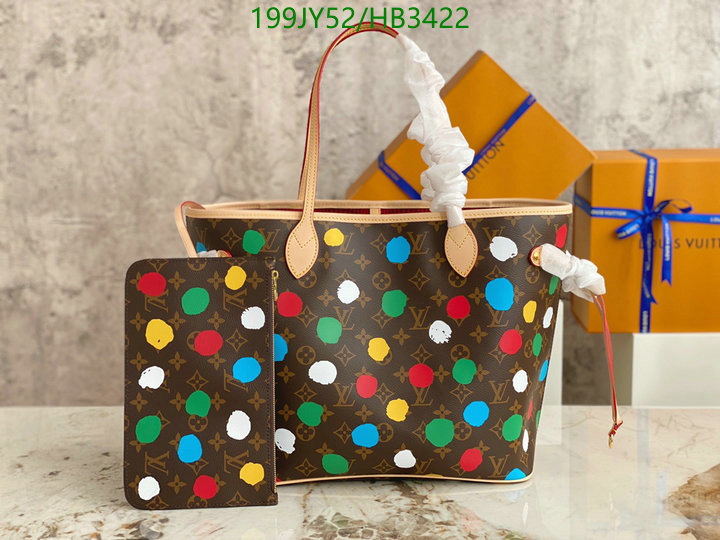 LV Bags-(Mirror)-Neverfull-,Code: HB3422,$: 199USD