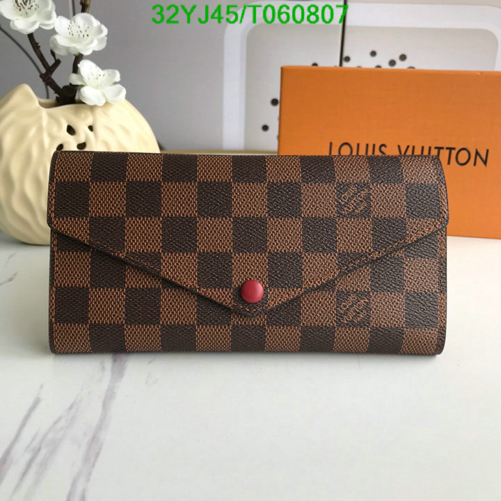 LV Bags-(4A)-Wallet-,Code: T060807,$: 32USD