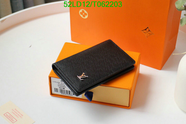 LV Bags-(Mirror)-Wallet-,Code: T062203,$: 52USD