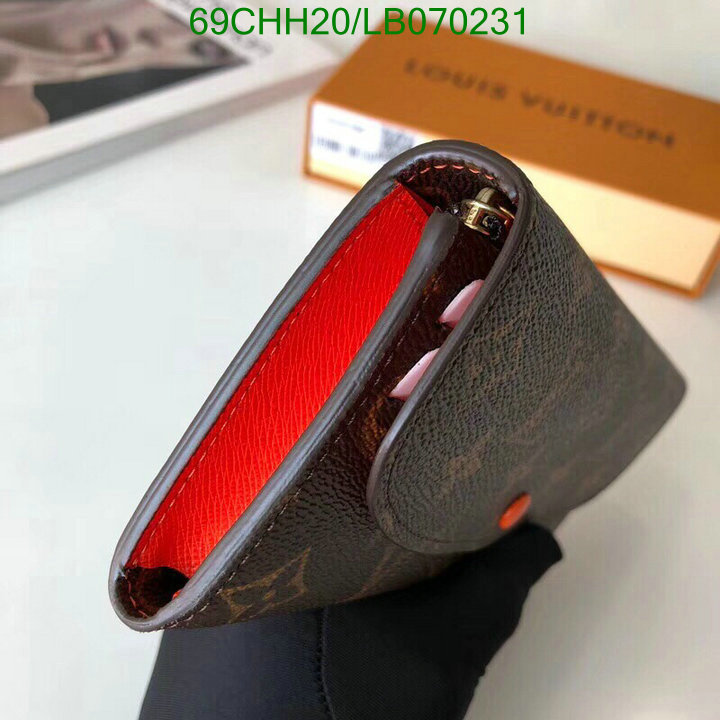 LV Bags-(Mirror)-Wallet-,Code: LB070231,$: 69USD