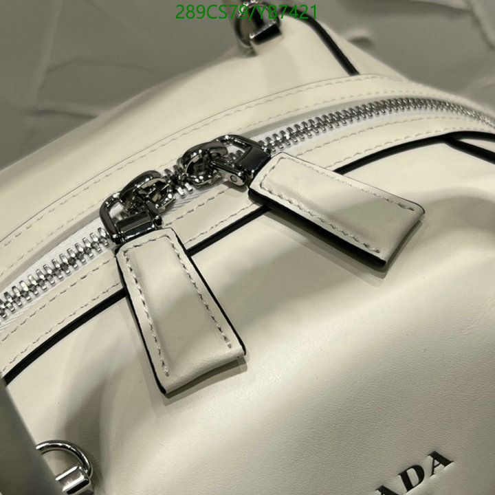 Prada Bag-(Mirror)-Handbag-,Code: YB7421,$: 289USD