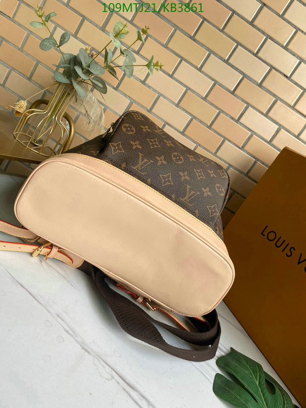 LV Bags-(4A)-Backpack-,Code: KB3861,$: 109USD