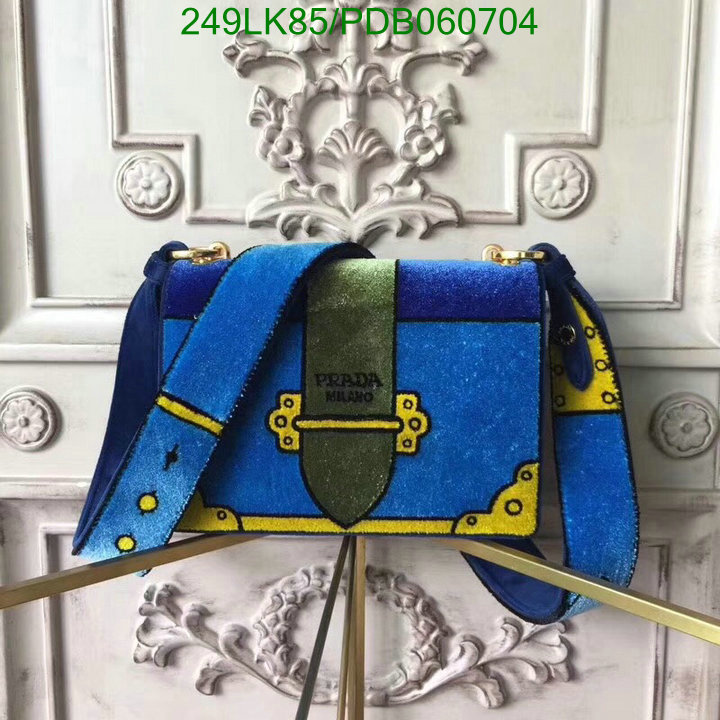 Prada Bag-(Mirror)-Diagonal-,Code: PDB060704,$: 249USD