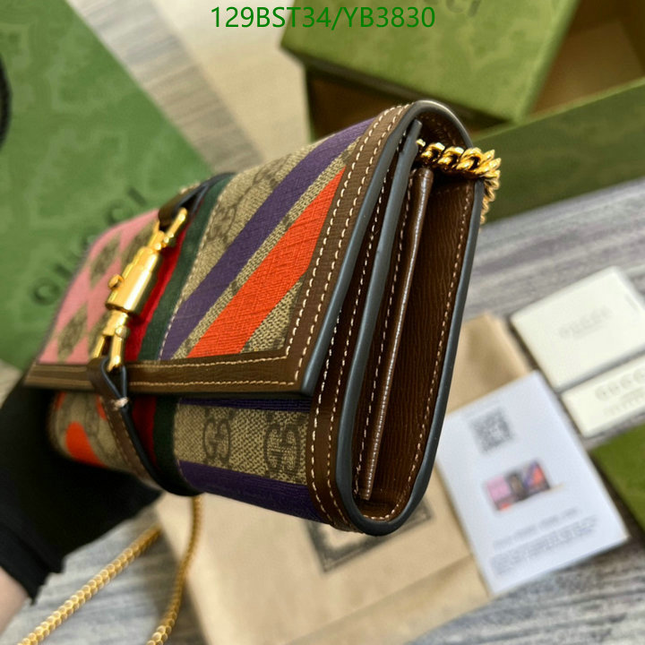 Gucci Bag-(Mirror)-Diagonal-,Code: YB3830,$: 129USD