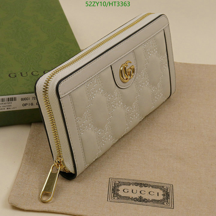 Gucci Bag-(4A)-Wallet-,Code: HT3363,$: 52USD