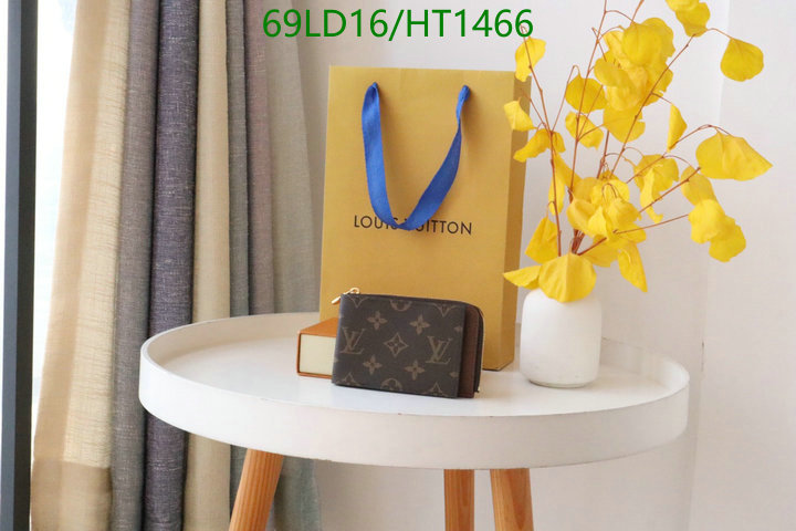 LV Bags-(Mirror)-Wallet-,Code: HT1466,$: 69USD