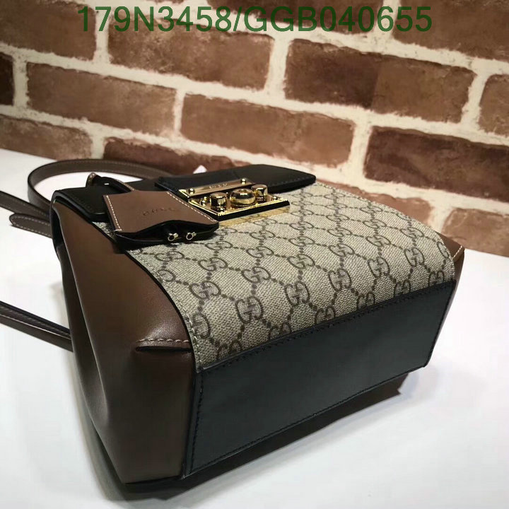 Gucci Bag-(Mirror)-Backpack-,Code:GGB040655,$: 179USD