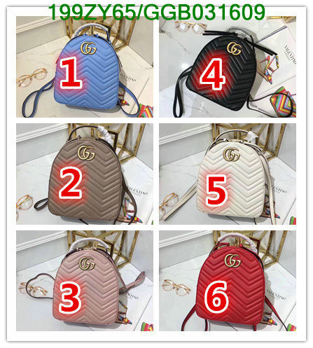 Gucci Bag-(Mirror)-Backpack-,Code: GGB031609,$: 199USD