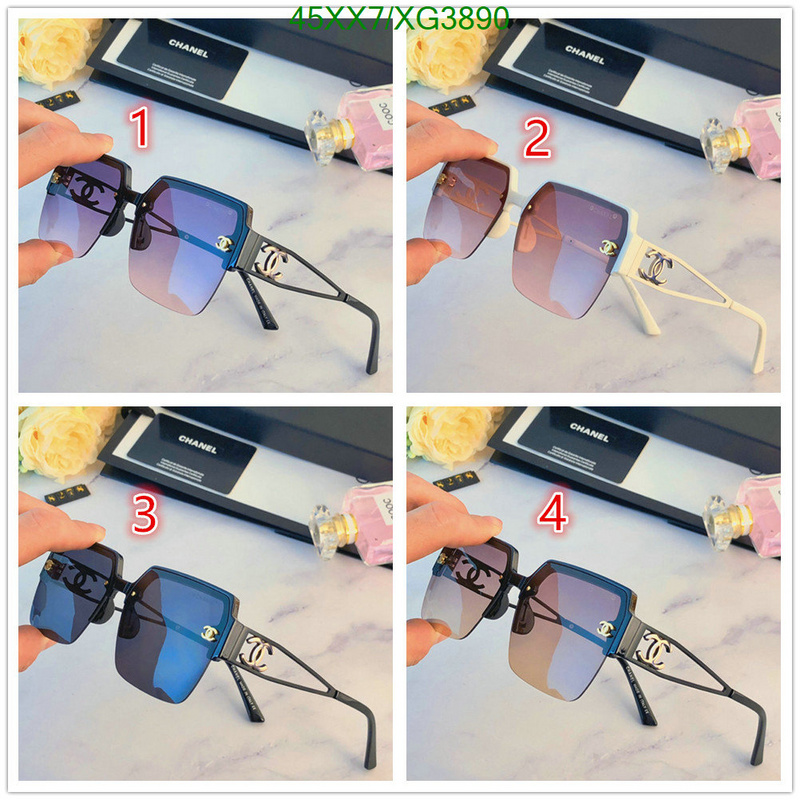 Glasses-Chanel, Code: XG3890,$: 45USD