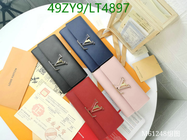 LV Bags-(4A)-Wallet-,Code: LT4897,$: 49USD