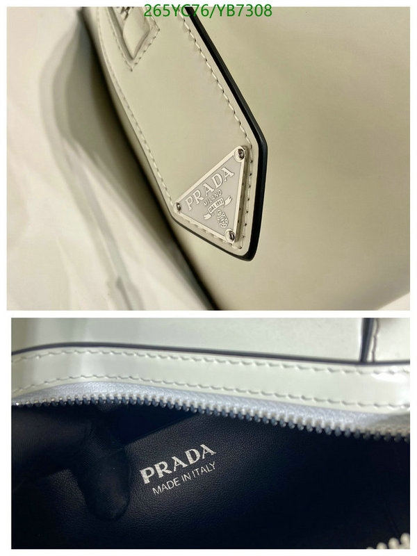 Prada Bag-(Mirror)-Handbag-,Code: YB7308,$: 265USD